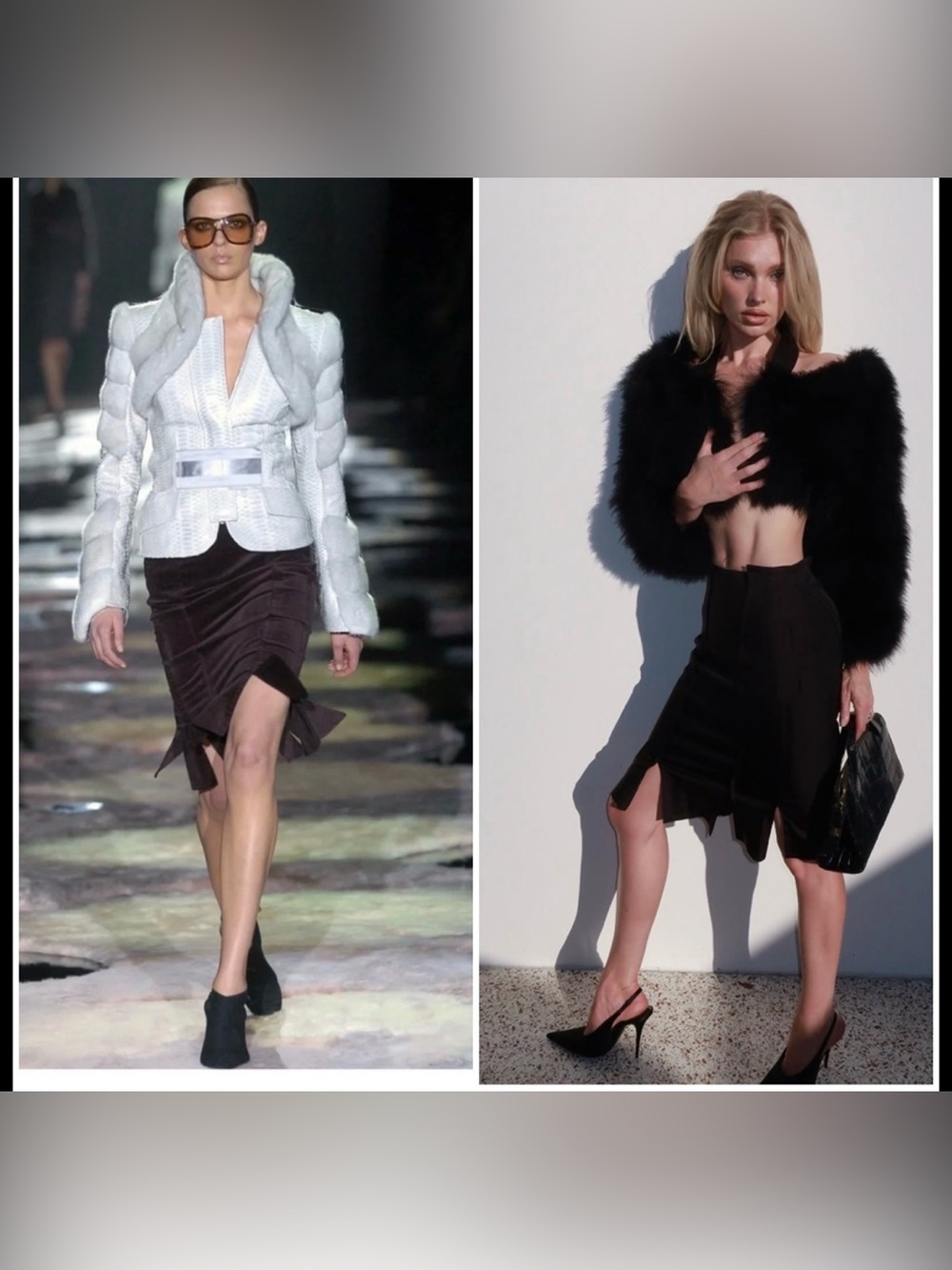 Vintage Tom Ford For GUCCI  Skirt Runway F/W 2004 Size IT 40